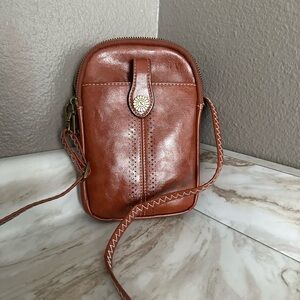 Brown Leather Crossbody Bag